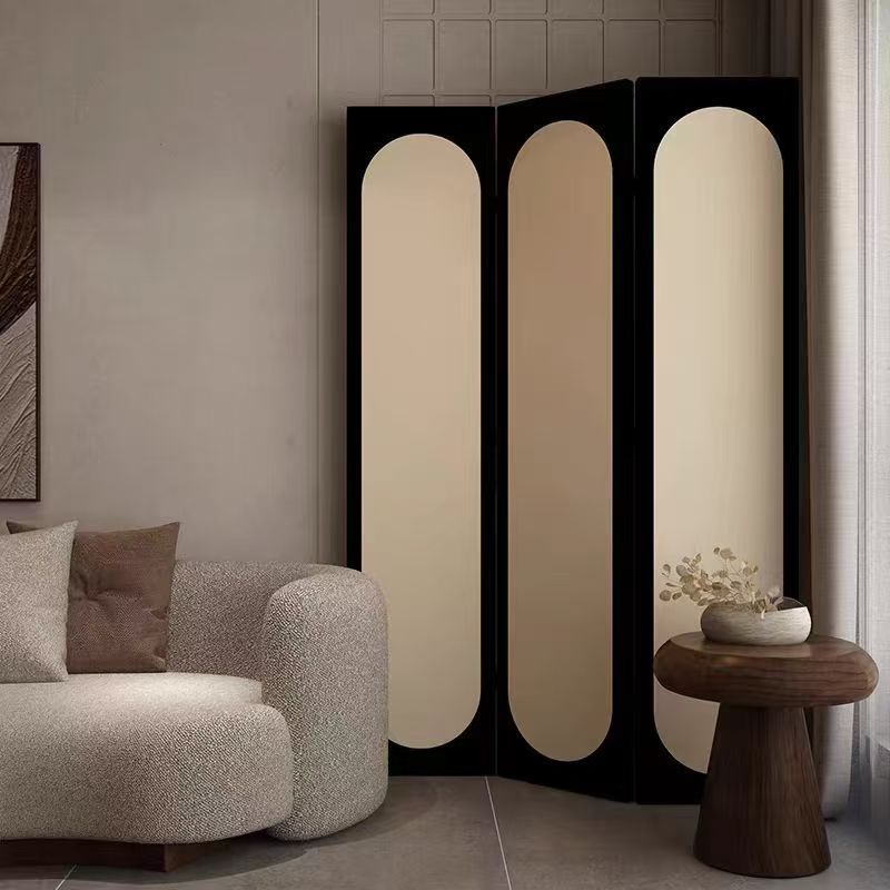 Chinese-Style Screen Partition for Living Room, Blocking Ancient-Style Entrance, Hotel Bedroom, Foldable Mobile Entrance, Simple Retro