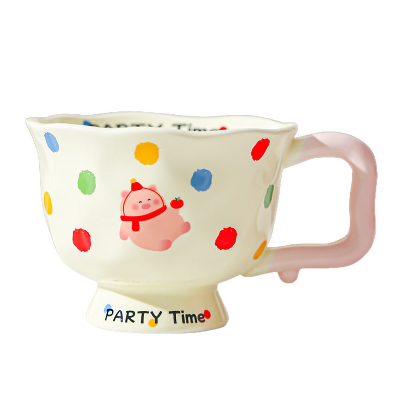 Taza de cerámica de moda creativa Regalo de oficina Taza para el hogar Taza de café Taza de agua Taza de desayuno Feliz cumpleaños