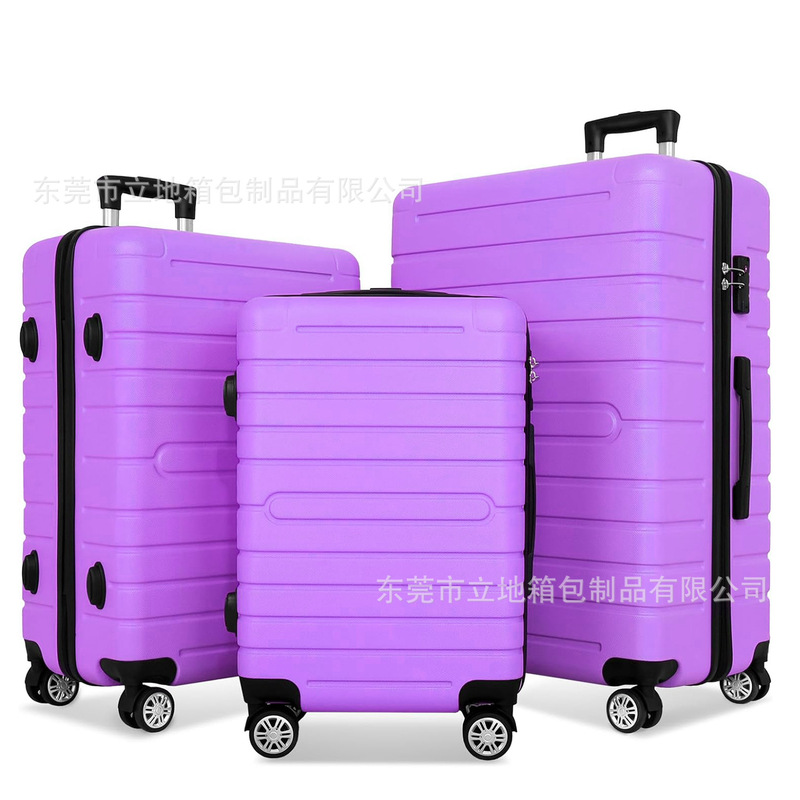 Hand-Held 20inch Carry-On Small Suitcase for Men and Women, Three-Piece Set of Trolley Cases with Combination Lock and Anti-Theft Universal Wheels for Travel