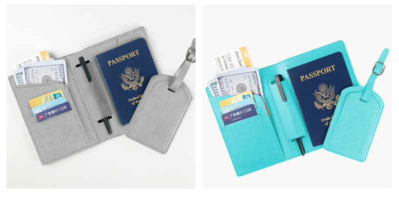 护照包行李牌套装
