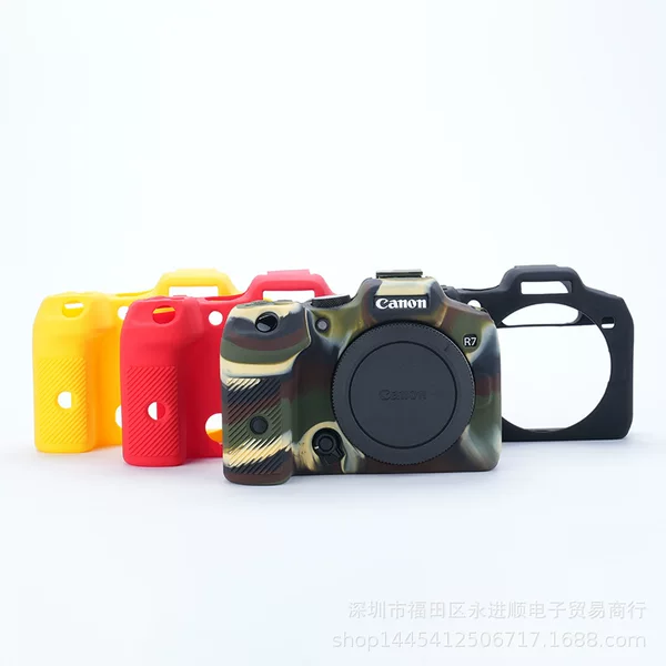 Suitable for Canon Eosr7 Camera Protective Silicone Case R7 Dslr R7 Photography Case Soft Shell Bag Portable Photography Storage