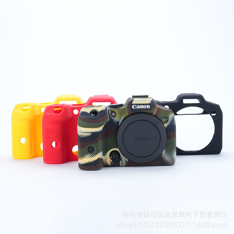 Suitable for Canon Eosr7 Camera Protective Silicone Case R7 Dslr R7 Photography Case Soft Shell Bag Portable Photography Storage