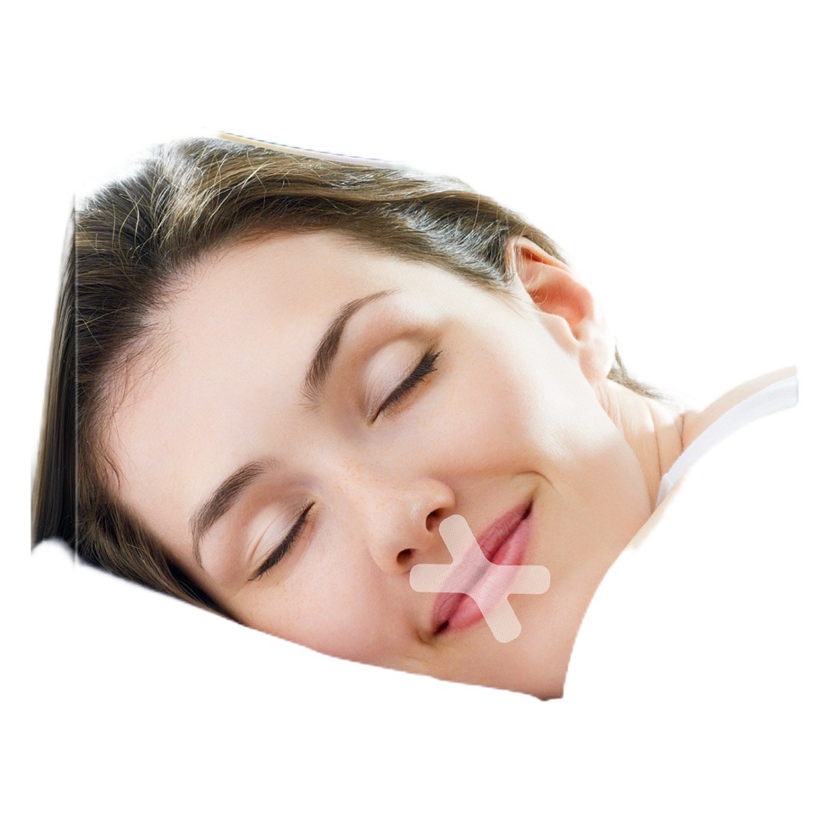 SEFUDUN Cruz boca cerrada pegatinas de respiración corrector de boca cerrada pegatinas dormir anti-boca abierta dormir pegatinas 120PC