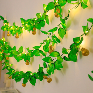 2022 decorative simulation gourd rattan light USB battery box light string holiday party indoor and outdoor decorative lights