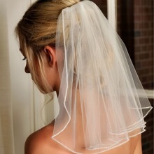 U 49391 Short Veil with Rhinestones �����^�� �W���羳