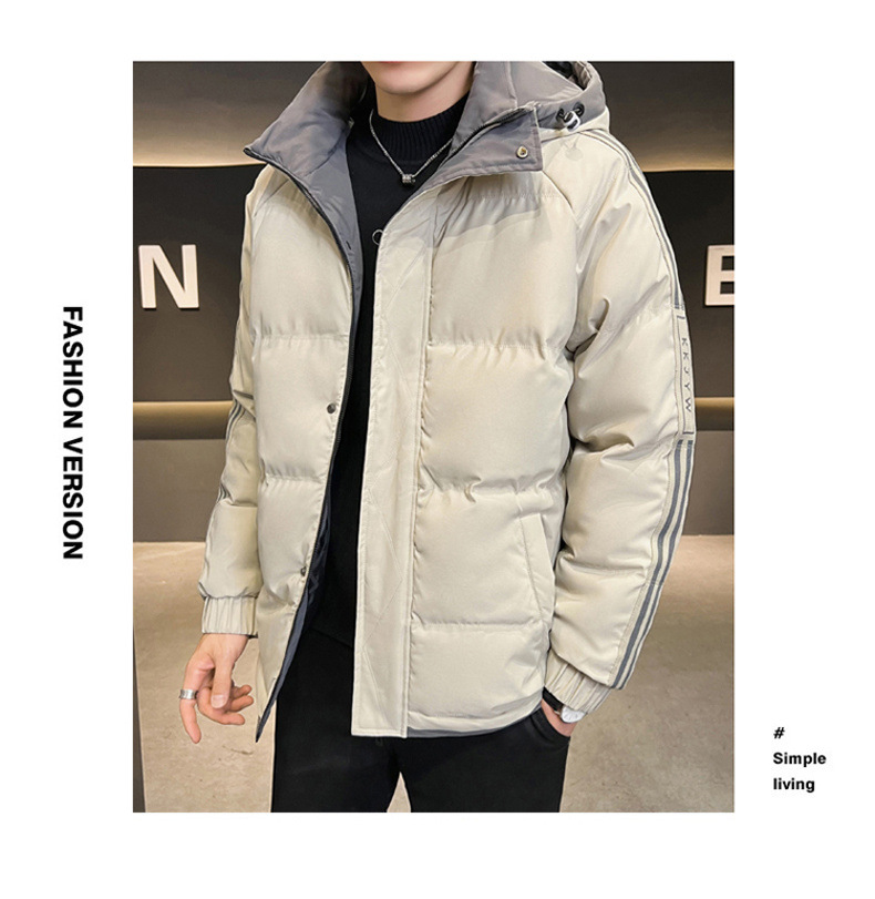 Men's Down Jacket Warm Winter Hooded Coat Thickened Outerwear_voghion.com