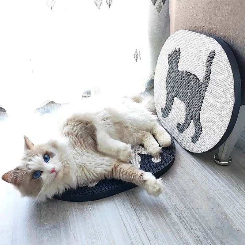 Spielzeug, Katzenkratzbrett, Schleifkralle, selbstverstärkend, fester Schutz, Möbel, Wellpappe, Heimtierbedarf_voghion.com