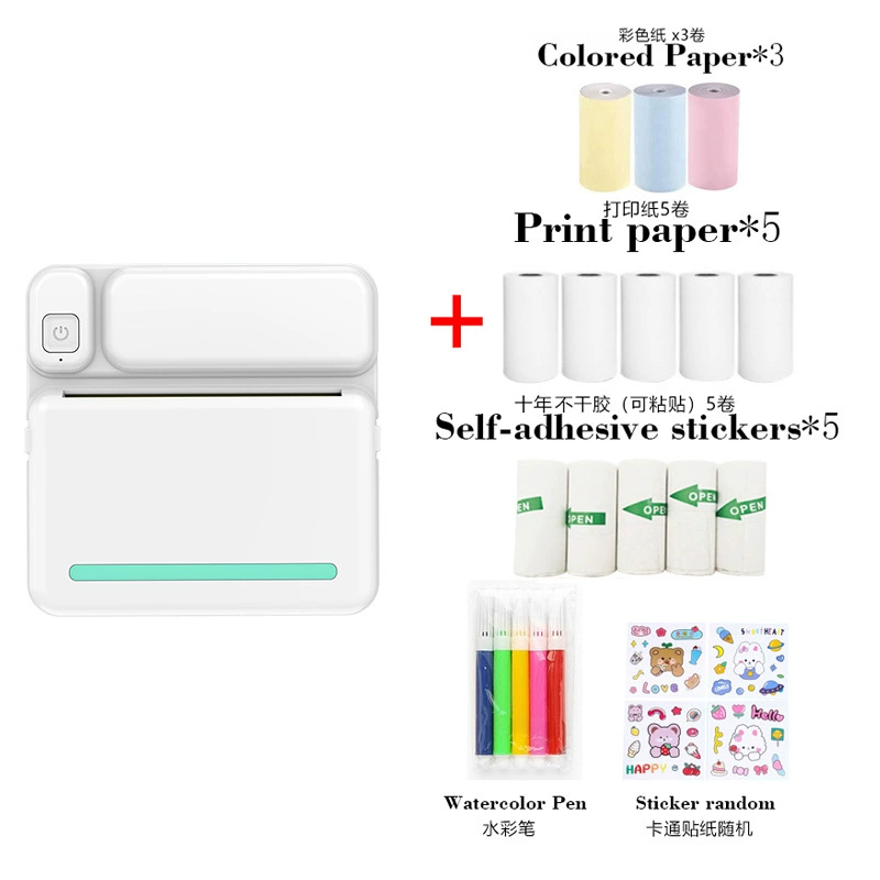 Мини-принтер неправильный принтер фото принтер беспроводной мобильный телефон многофункциональный удобный принтер