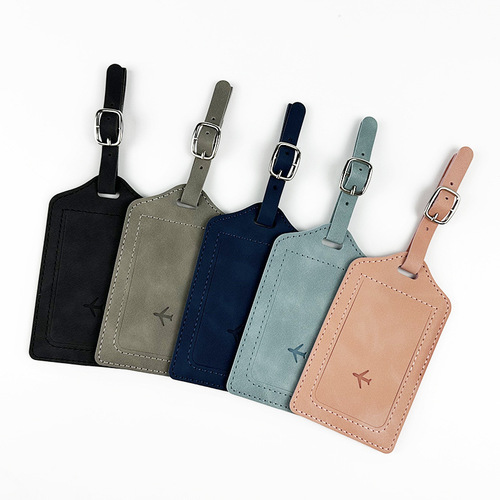 PU leather anti-magnetic passport holder luggage tag set, anti-theft RFID passport wallet, document holder, in stock passport cover