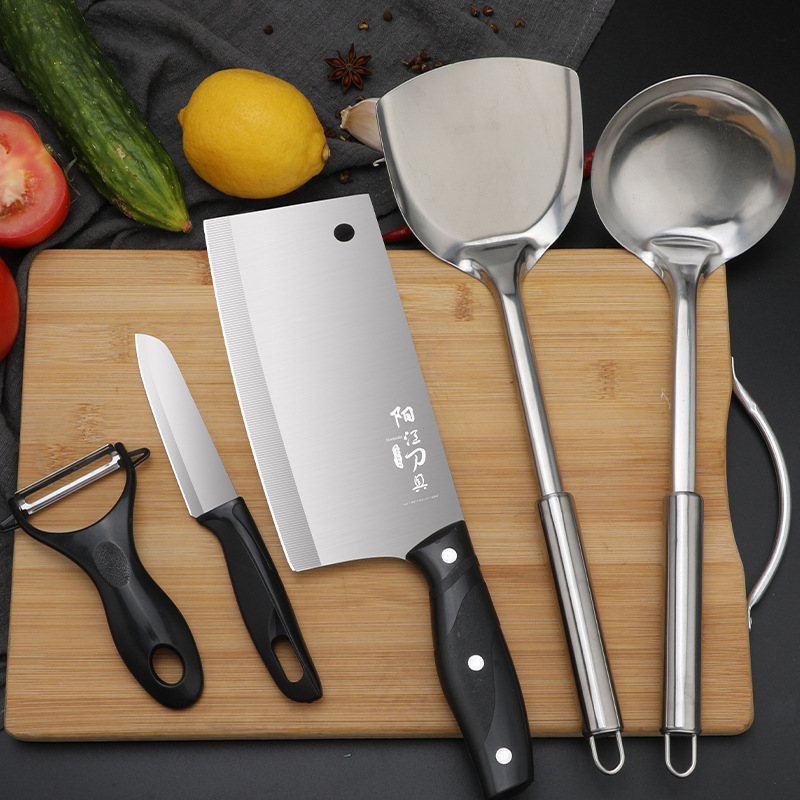 Herramientas de cocina cuchillo de cocina conjunto de tablero de cocina cuchillo de cocina conjunto completo de cocina de acero inoxidable combinación de cuchillo de cocina yunque moldeo por inyección