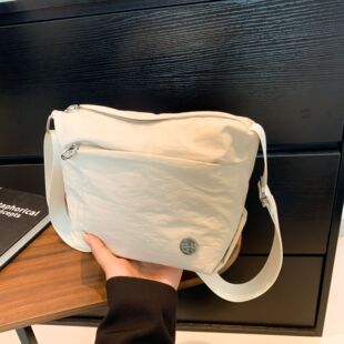 Small bag, shoulder bag, summer nylon one-shoulder bag, Korean style, for beloved