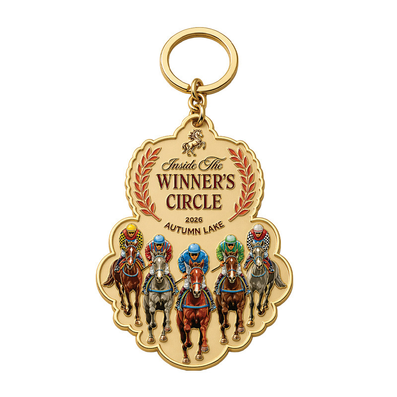 European and American Cross-Border Horse Racing Keychain Pendant, Winner Jockey Uniform Medal Ornament, Competitive Sports Horse Racing Keychain European and American Cross-Border Horse Racing Keychain Pendant, Winner Jockey Uniform Medal Ornament, Competitive Sports Horse Racing Keychain