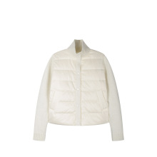 25新款女秋冬韩版高端绵羊毛拼接95绒时尚羽绒服外套YR918