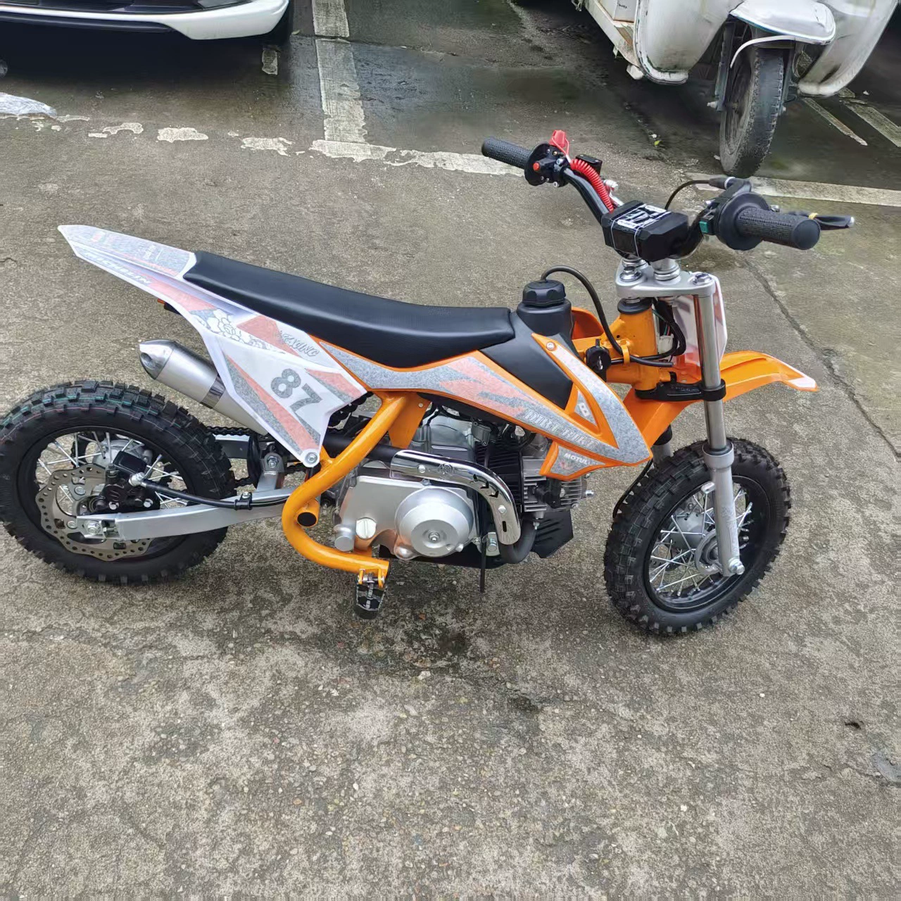 110CC двигатель мини мотоцикл гонки K1 внедорожник all-terrain внедорожный двухколёсный детский пляжный транспорт