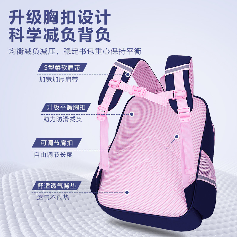 Cross-border 26 nuevas mochilas para niños estudiantes de primaria 1 - 2 - 3 - 6 grados mochilas de carga mochilas de gran capacidad