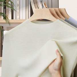 定制100%纯羊毛衫可机洗长袖针织毛衣女秋冬筒织无缝立领打底衫女