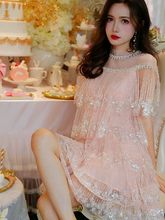 小晚礼服高端轻奢小众生日派对聚会平时可穿仙女裙高级蛋糕蓬蓬裙