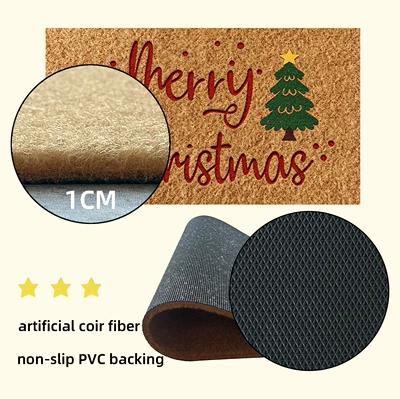 with Christmas plaid cotton thread set, Avtomobil döşəmə paspasları