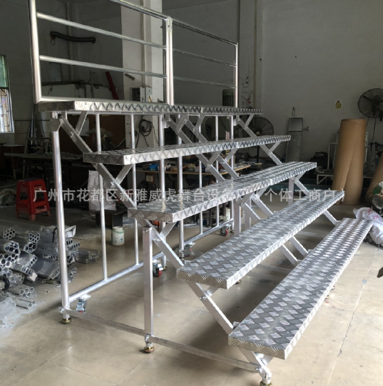 四层合唱台折叠带轮合唱阶梯学校合唱台集体合影架