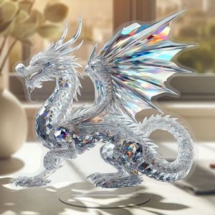 Flat Home Decorations, Acrylic Swan Desktop Decorations, Living Room Popular Gifts for Friends, Cross-Border Elegance