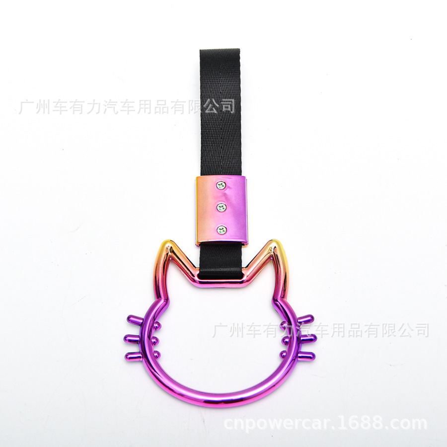 Anillo de Tirón Colorido JDM para Auto, Anillo de Advertencia con Corazón JDM Colorido, Anillo de Tirón con Diseño de Hello Kitty/Corazón image 4