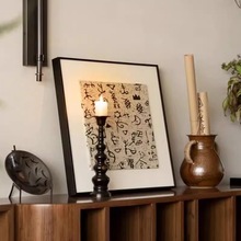 甲骨文新中式装饰画书房茶室斗柜摆画高级感书法培训机构艺术挂画