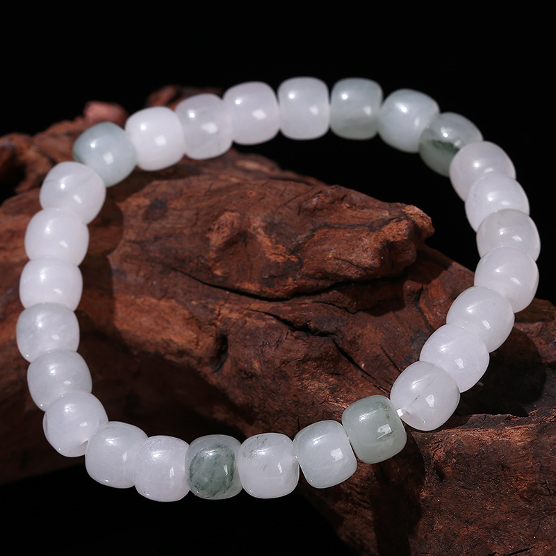 jingzhou jewelry natural tianshan emerald old shape beads bracelet girls retro summer versatile tianshan emerald jewelry wholesale