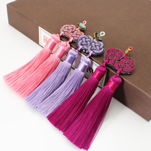 双钱结双流苏饰品涤纶装饰扇坠配件书签吊穗中国结小穗子