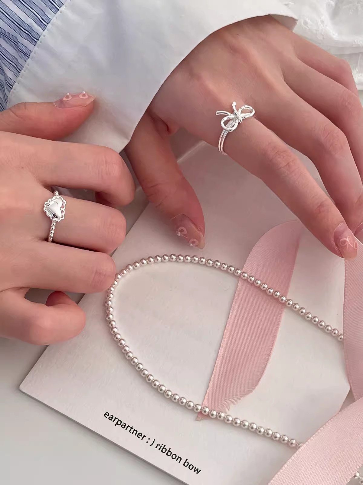 5g Weight Open Rings Classification Adjustable Ring Size 1 Piece Quantity Daily Occasion 925 Sterling Silver Material Heart Shape Pattern Women's Gender Polishing Design Sweet, IG Style Style 925 Sterling Silver Heart Shape Open Rings 5