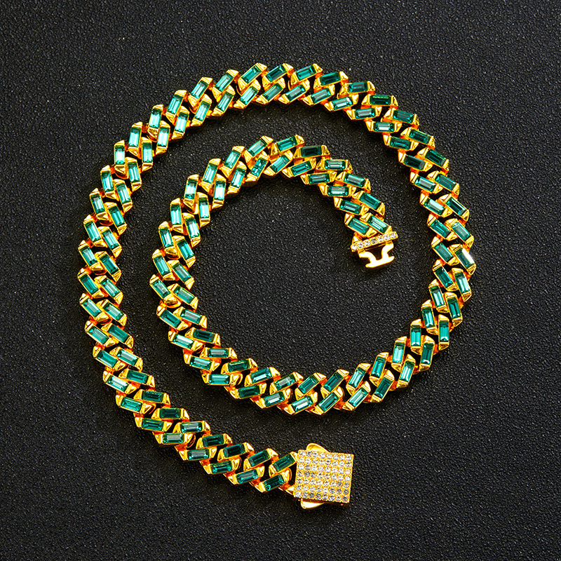 Fashion Geometric Alloy Inlay Rhinestones Unisex Necklace 1 Piece