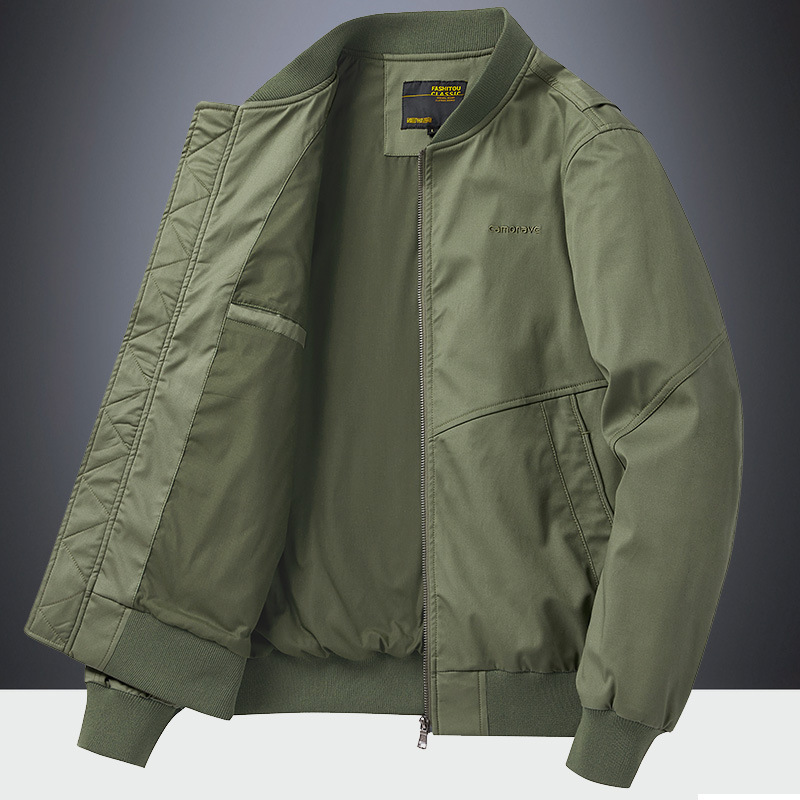 【Tiktok Hot Item】Mainly Recommended 2026 Spring and Autumn Men's Jacket, Baseball Jacket, Loose Military Flight Jacket for Dad