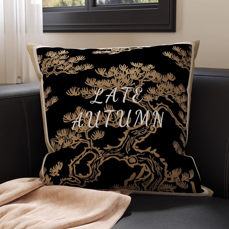 almohada de soporte de estilo francés de lujo ligera almohada de cintura de tela cama de sala de estar sofá almohada de soporte almohada de base