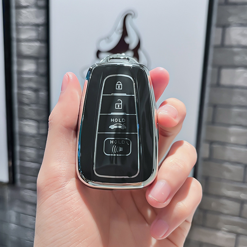 토요타 P 모델 - 스마트 4버튼 스피커 [싱글 쉘 블랙] + 실버 번호판