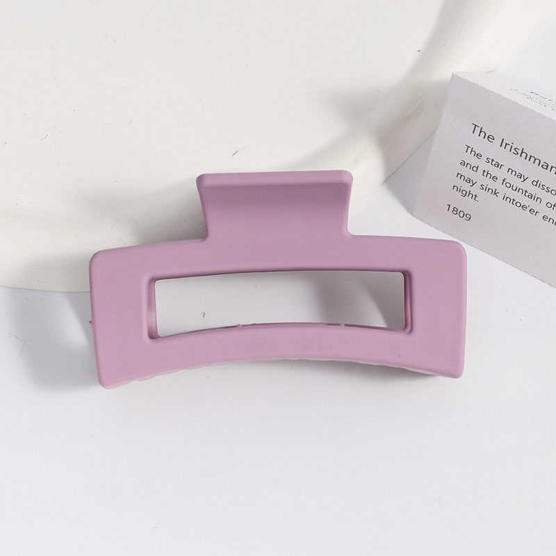 Amazon Venta caliente Frosted clip grande geométrica trasera horquilla elegante temperamento tiburón clip de alto grado tocado