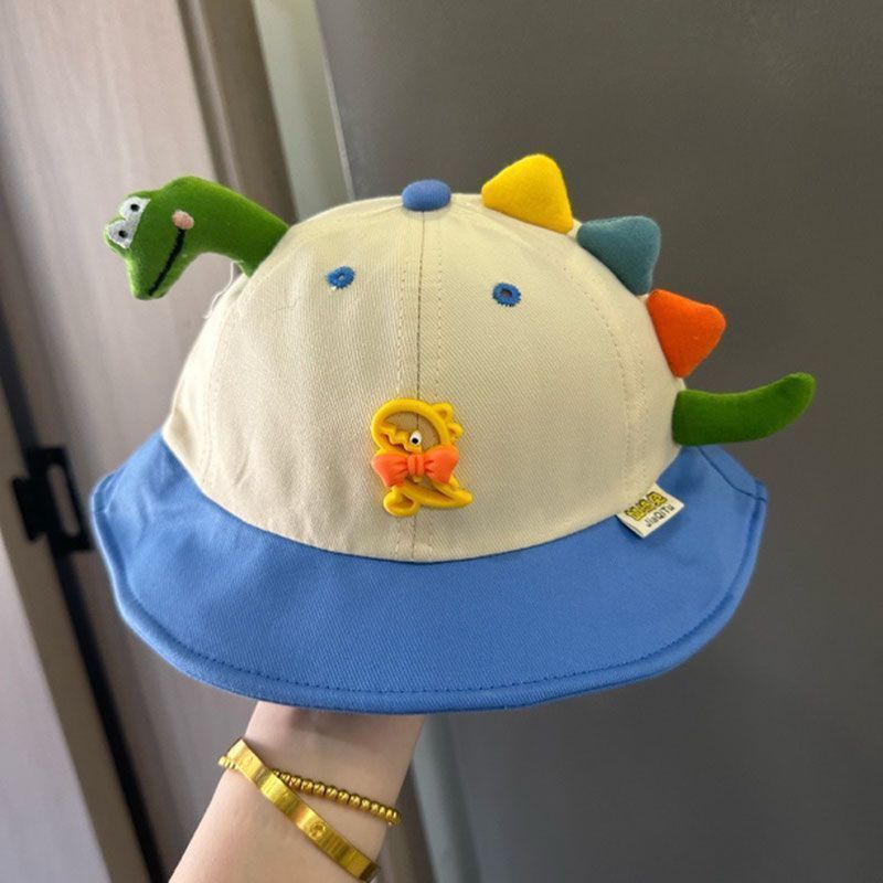 ベビー帽子かわいいクマ春と秋の薄い漁師の帽子男の子と女の子の日焼け防止サンボウルハット夏のトレンド|undefined