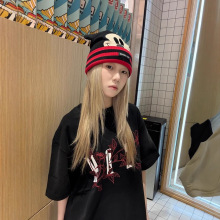 小衫新款酷印花半袖体恤上衣服情侣衫纯棉短袖T恤衫女炸街绝美潮