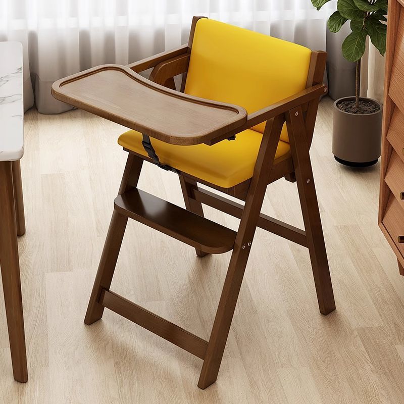 Seat Home Dining Chair Dining Chair Dining Table Simple Baby Chair Children's Folding Solid Wood Baby Growth Eating Foldable