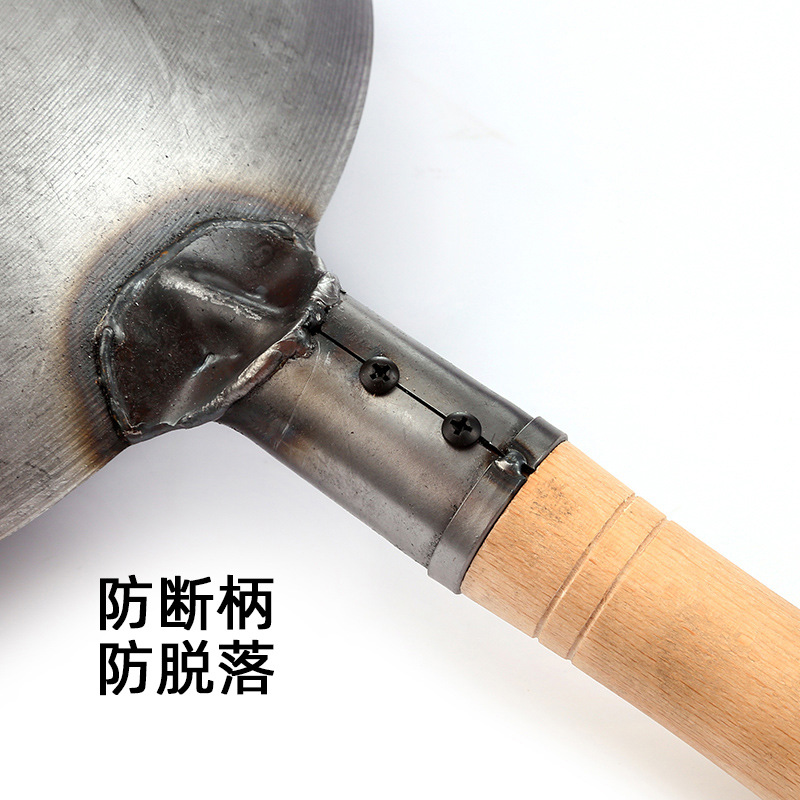 BB4C批發超輕炒菜鐵皮鍋薄家用無塗層酒店廚師專用鐵鍋輕便煤