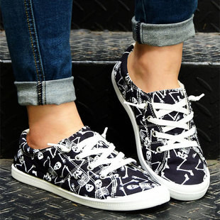Exported to Europe and the United States Halloween Cloth Shoes Guangdong Dongguan Injection Molded Shoes Factory Ready-Made Batch Cloth Export Large Size Casual Cloth Shoes