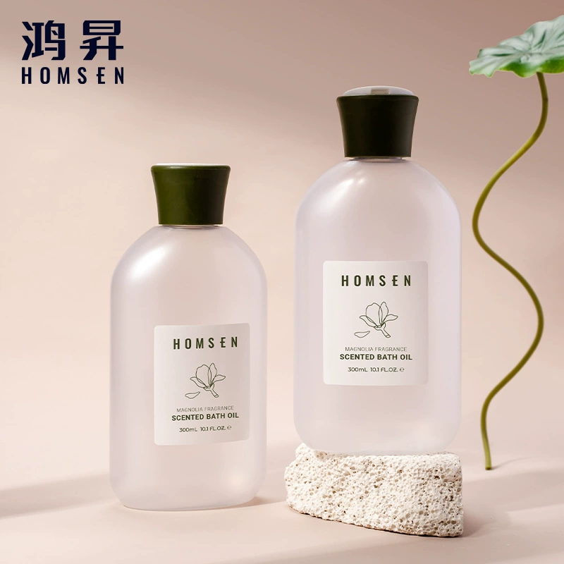 Наклонное плечо плоская бутылка 300ml ПЭТ бутылка для мытья