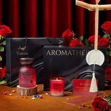 玫瑰香薰礼盒新婚礼物香薰蜡烛送新娘婚礼伴手礼闺蜜伴娘生日礼品