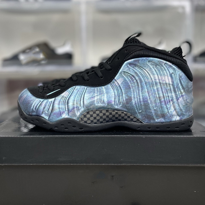 ピュアオリジナル Foamposite One ハーダウェイ シグネチャー スプレー フォーム ミッドトップ スポーツ バスケットボール シューズ ピュア ホワイト アイス ブルー ギャラクシー スプレー|undefined
