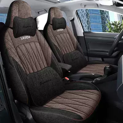 Modelə uyğun (Original) oturacaq örtükləri – Volkswagen Lavida New Special Car - black-coffee-color-memory-foam-version-note-the-model-year-rear-half-pack