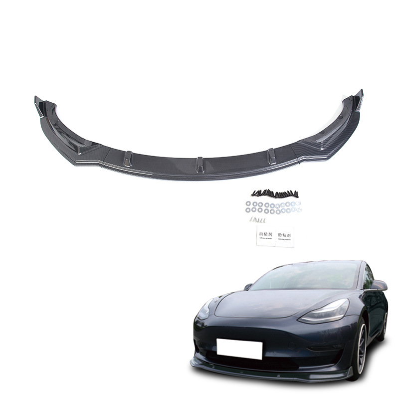 3 2017-2022 Front – 适用于2017-2022款特斯拉Model 3 Big Surrounded - gloss-carbon