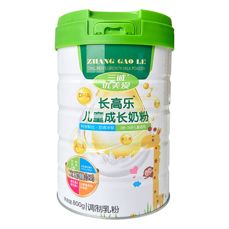 長高楽粉ミルク青少年高カルシウム益生菌栄養脱脂粉ミルク卸売り800g児童成長粉ミルク|undefined