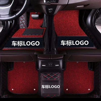 Mingtu, ix35, Elantra, ix25 all-inclusive | Modelə uyğun ayaqaltı - famous-picture-with-car-logo-double-layer-black-and-red-black-and-red