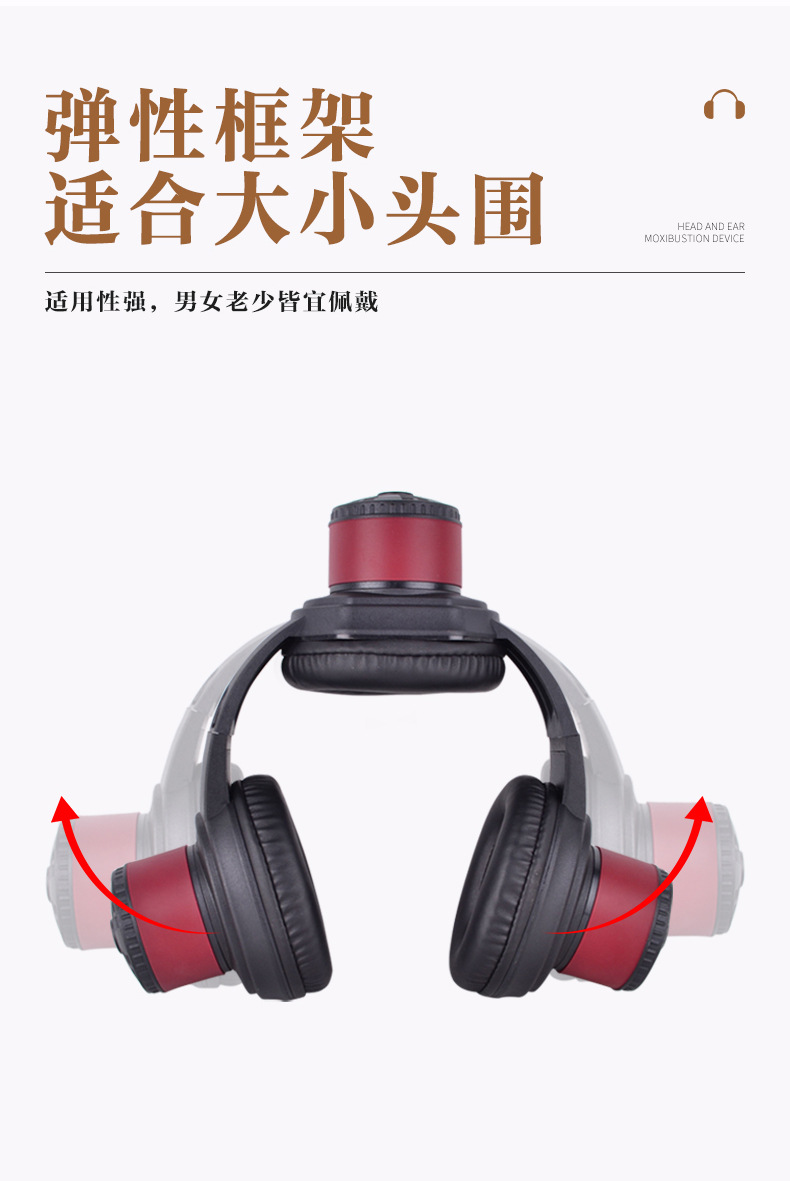 Ear Moxibustion Box Baihui Point Ear and Head Warming Device Home Portable Moxa Tool in use