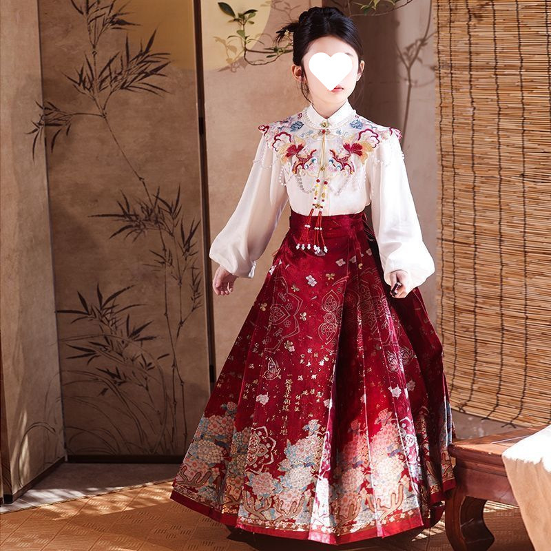 긴팔 6종세트 [셔츠+목걸이+말스커트+구름어깨선물]