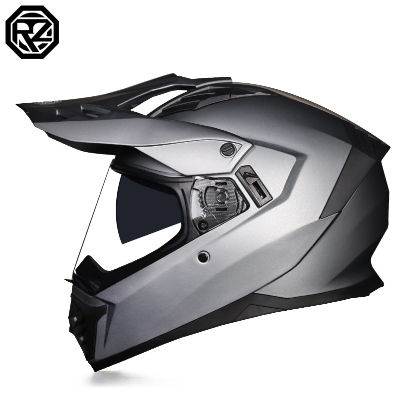 Cascos de Motocicleta Transfronterizos, Cascos de Carretera, Cascos de Una Sola Lente para Hombres y Mujeres, Cascos Integrales de Rally para Carretera y Todoterreno, Cascos para Viajes de Larga Distancia en Motocicleta