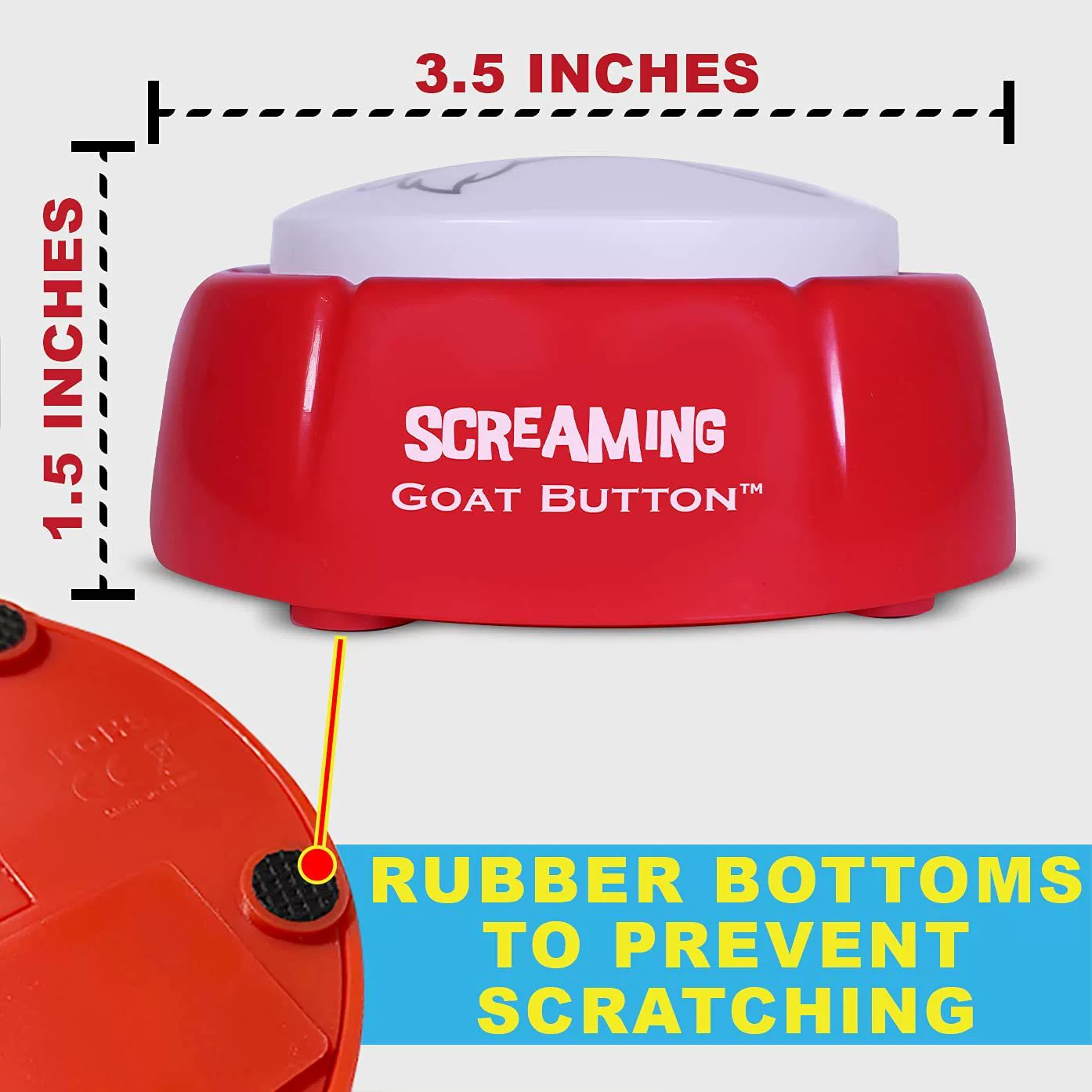 Screaming goat button men's and women's prank gifts Talking toy buttons Interest squeezing box scream Goat